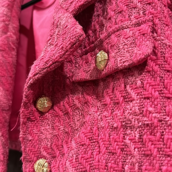 Cider hot pink cropped coat - Picture 2 of 3